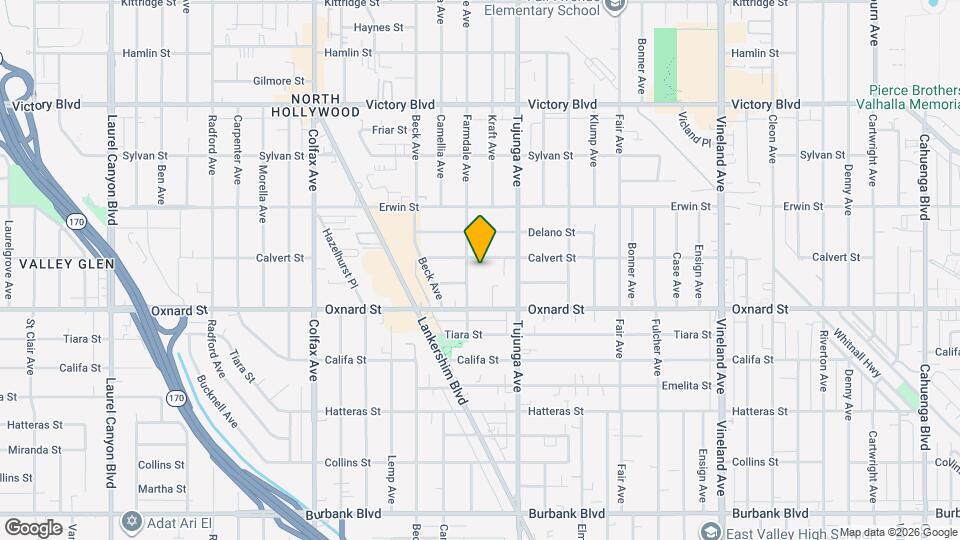 11450 Calvert St Map and Location Details