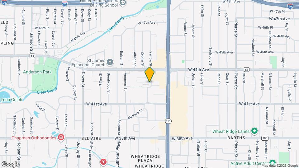 4225 Yarrow St Map and Location Details