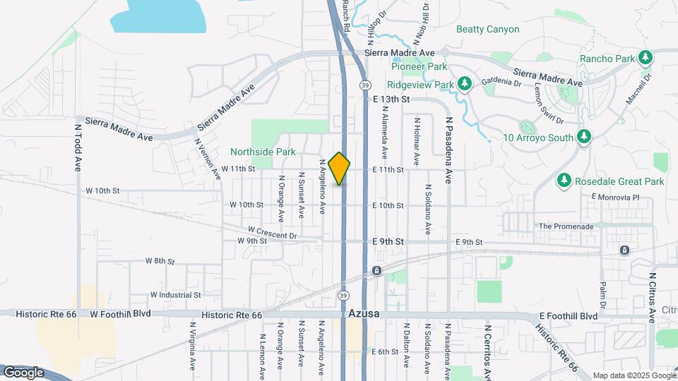 1017 N San Gabriel Ave Map and Location Details