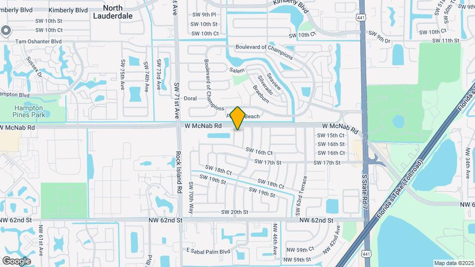 1520 SW 68th Way Map and Location Details