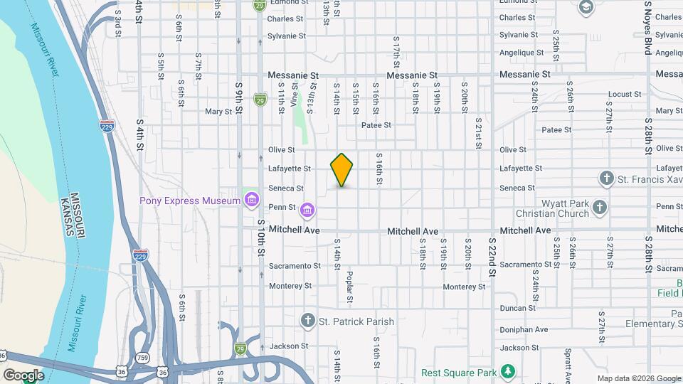 1101 S 14th St Map and Location Details