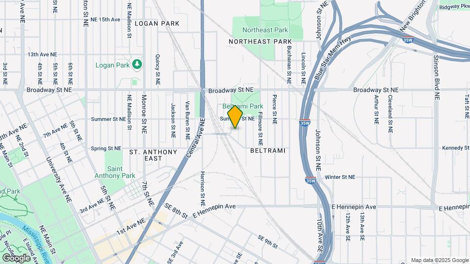 633 Polk St NE Map and Location Details