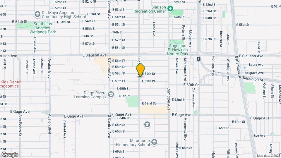 1301 E 59th Pl Mapa y Detalles de la Ubicación