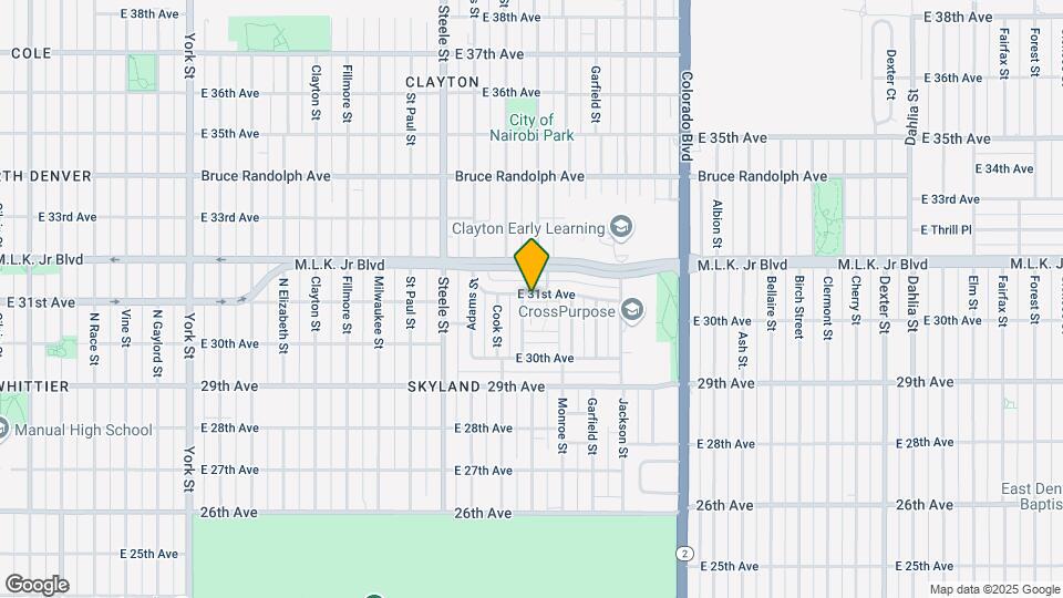 3464 E 31st Ave Map and Location Details