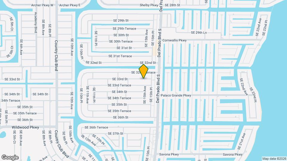 1502 SE 33rd St Map and Location Details