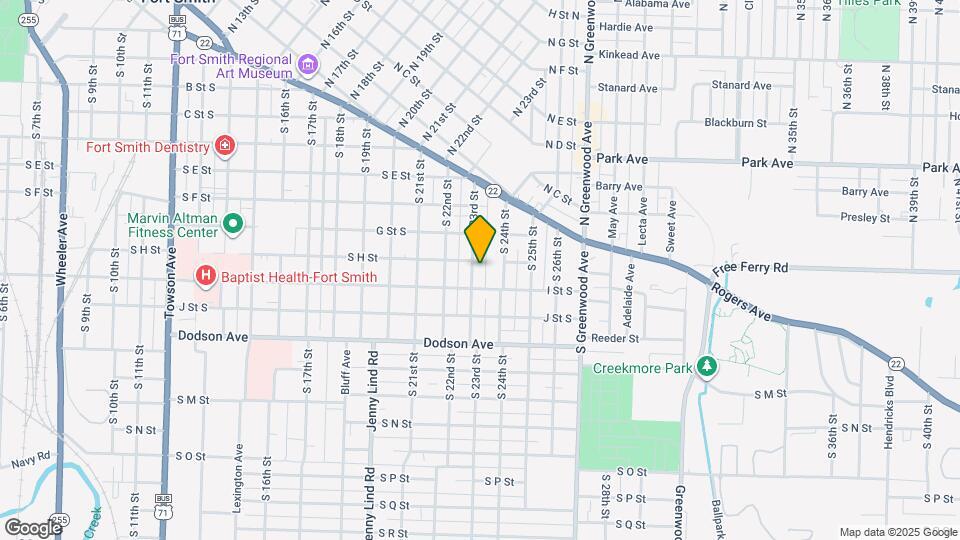 905 S 23rd St Map and Location Details