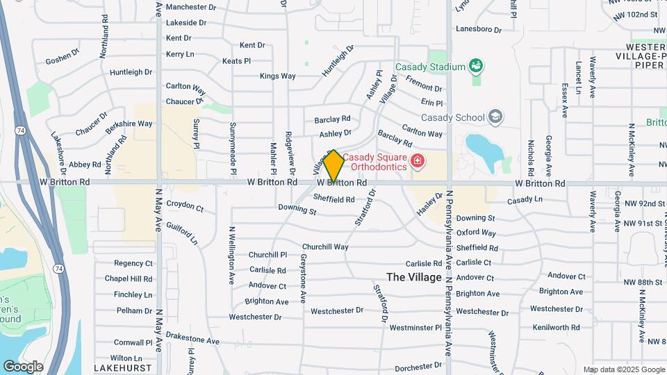 2400 W Britton Rd Map and Location Details