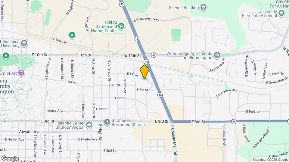 2536 E 8th St Map and Location Details