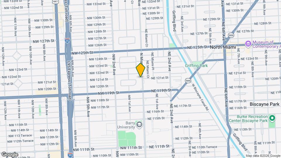 12040 N Miami Ave Map and Location Details