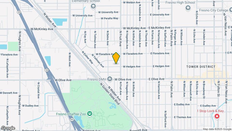 534 W Hedges Ave Mapa y Detalles de la Ubicación