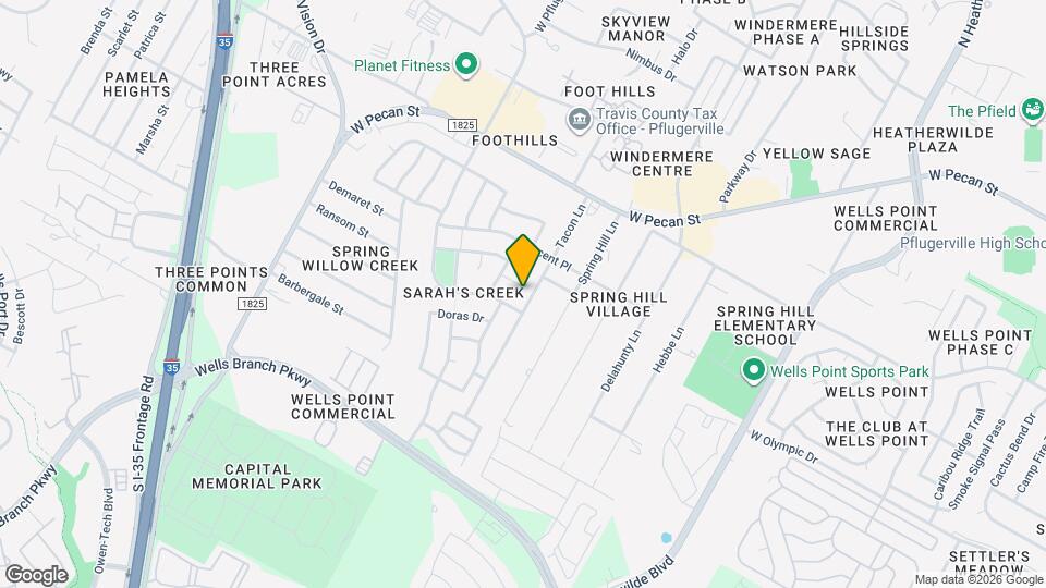 1005 Betty Baker Cove Mapa y Detalles de la Ubicación