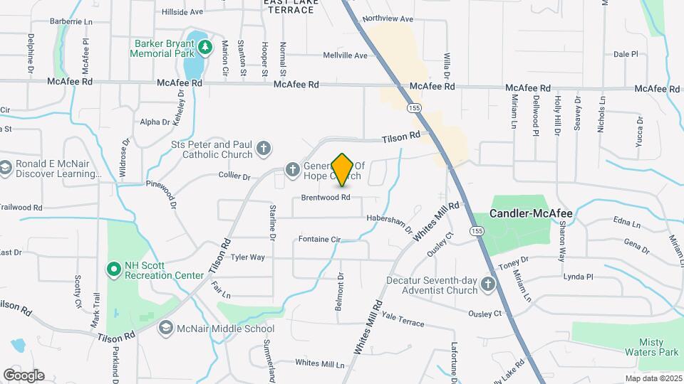 2526 Brentwood Rd Map and Location Details