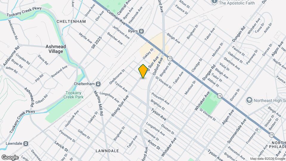 7105 Rising Sun Ave Mapa y Detalles de la Ubicación