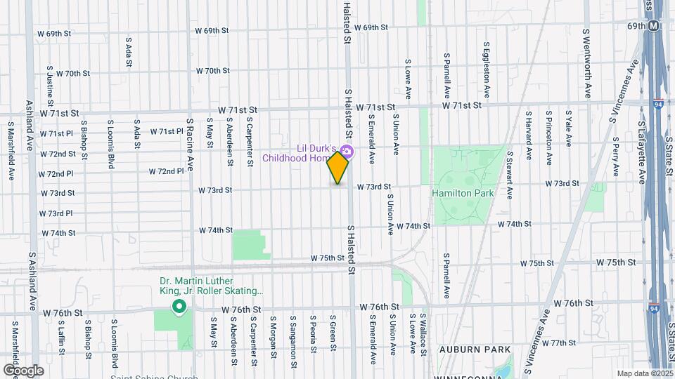 817 W 73rd St Map and Location Details
