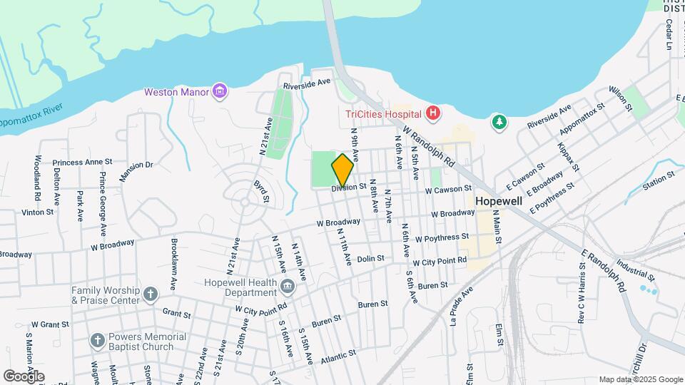 404 N 10th Ave Map and Location Details