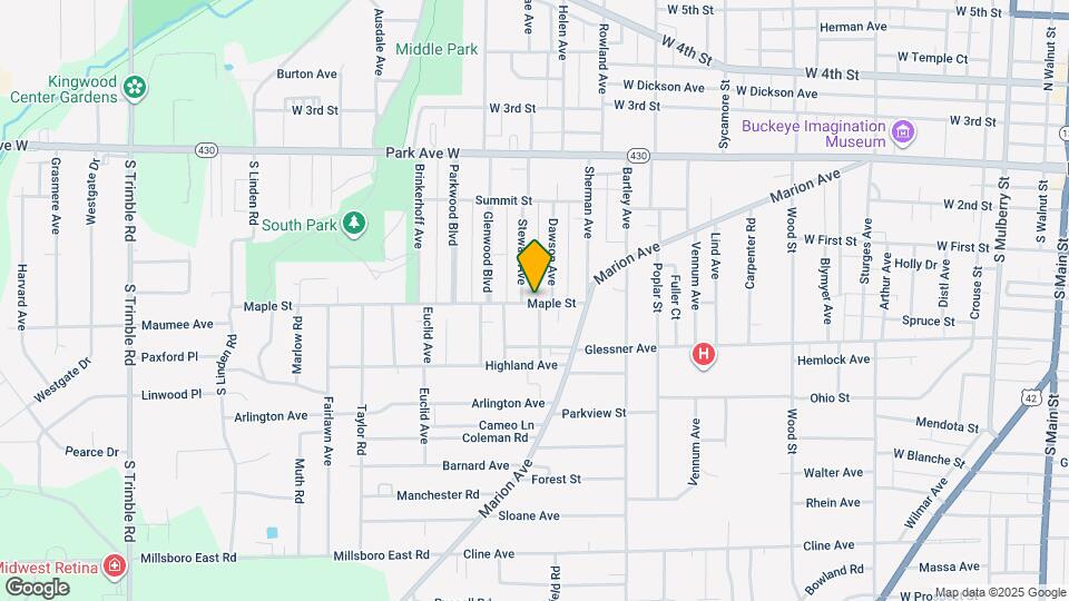 556 1/2 Maple St Map and Location Details