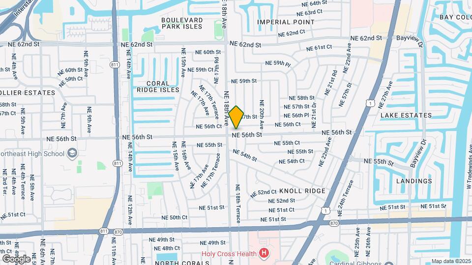 1821 NE 56th St Map and Location Details