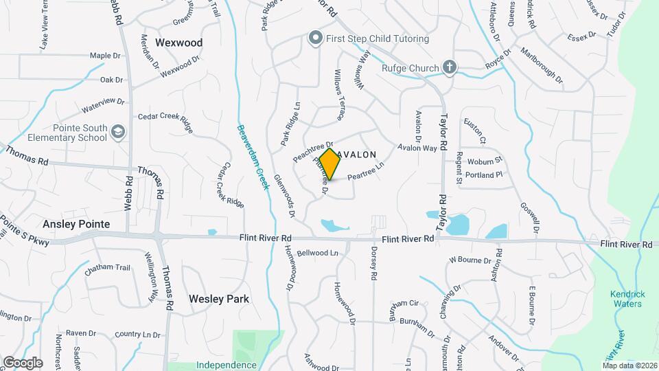 222 Peartree Ln Map and Location Details