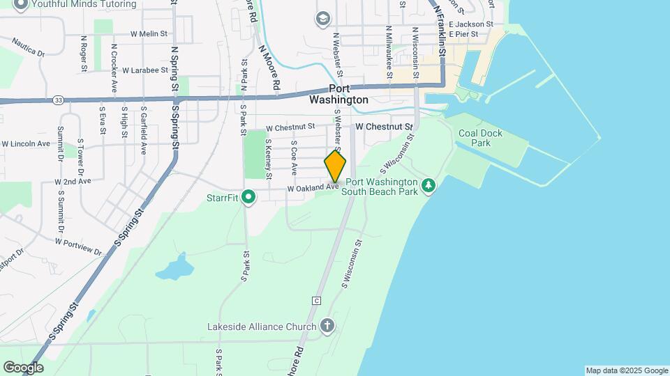 421 W Oakland Ave Map and Location Details