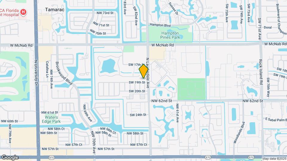 8105 SW 19th St Map and Location Details