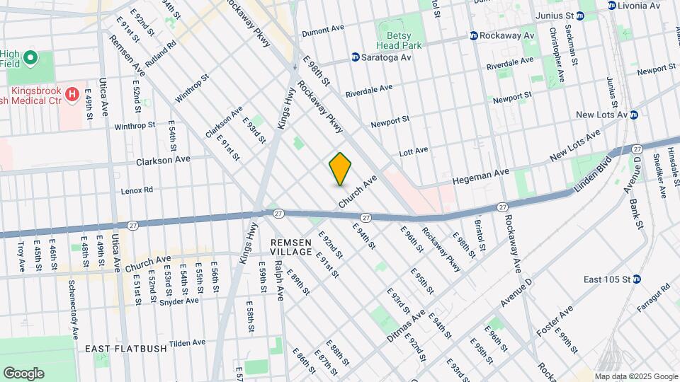 494 E 95th St Map and Location Details