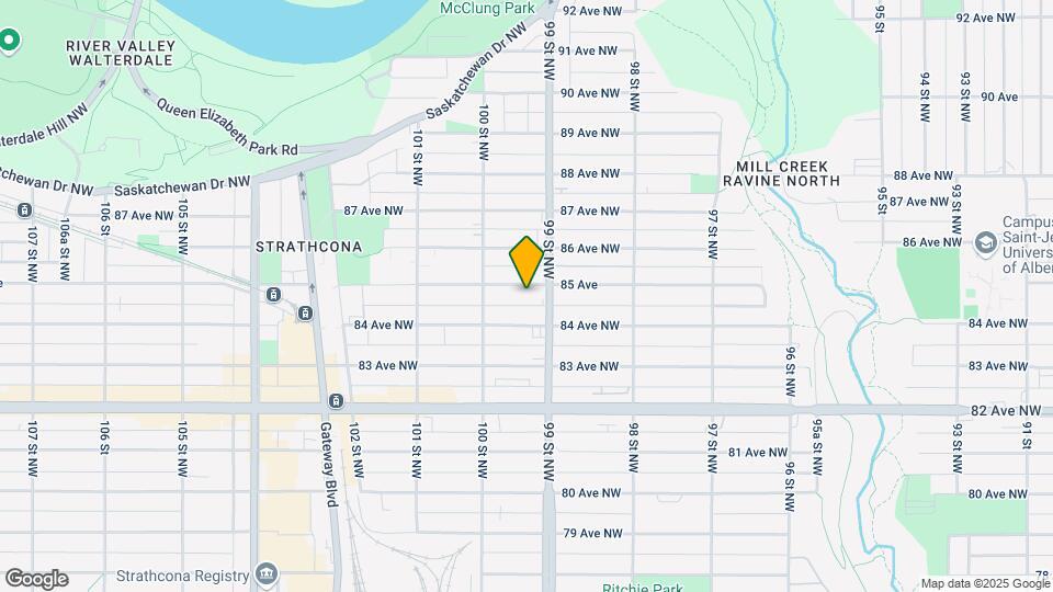9917 85 Av NW Map and Location Details