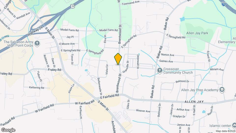 2338 Brentwood St Map and Location Details