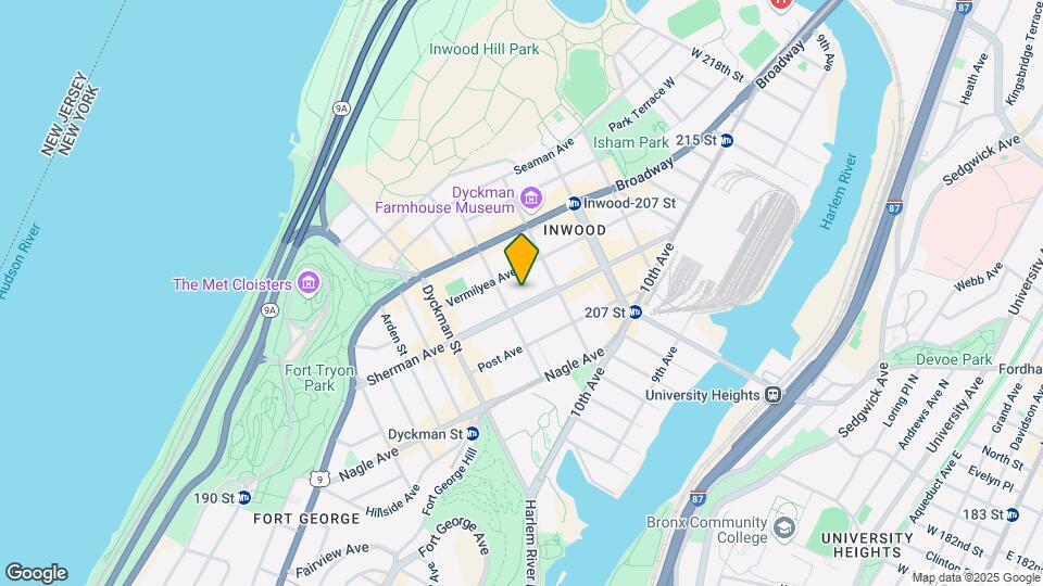 156 Sherman Ave Mapa y Detalles de la Ubicación