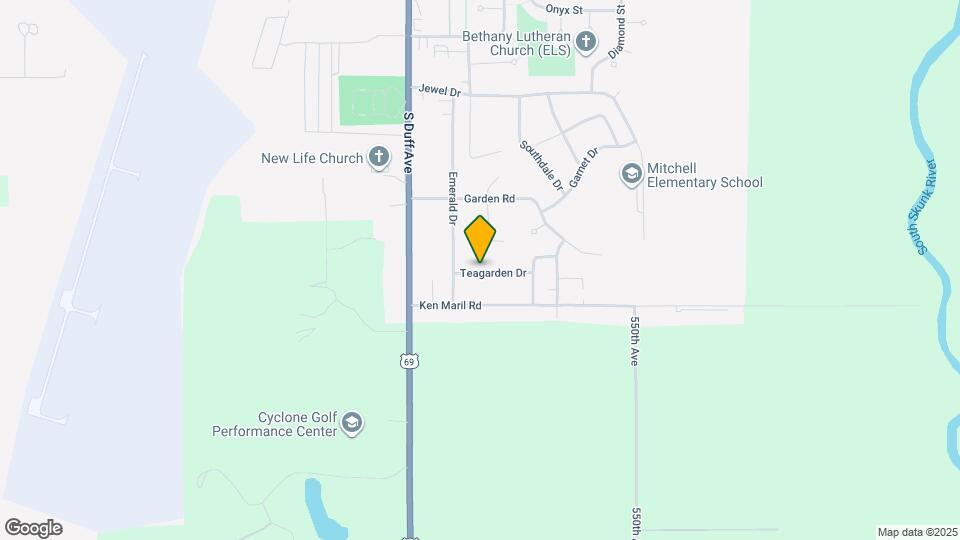 321 Teagarden Dr Map and Location Details