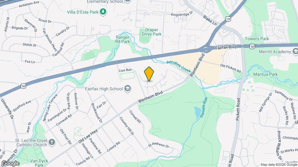 9926 Great Oaks Way Map and Location Details