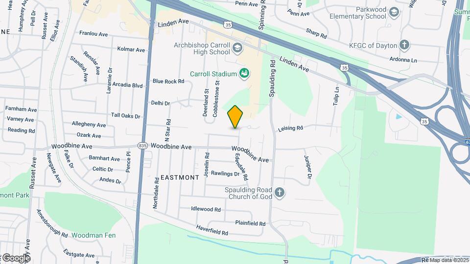 1503 Edendale Rd Map and Location Details
