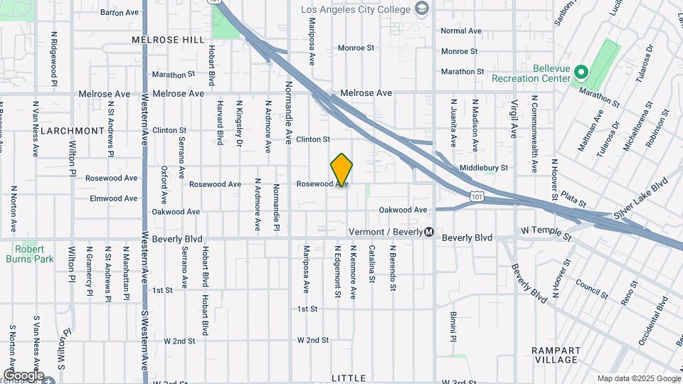 427 N Kenmore Ave Map and Location Details