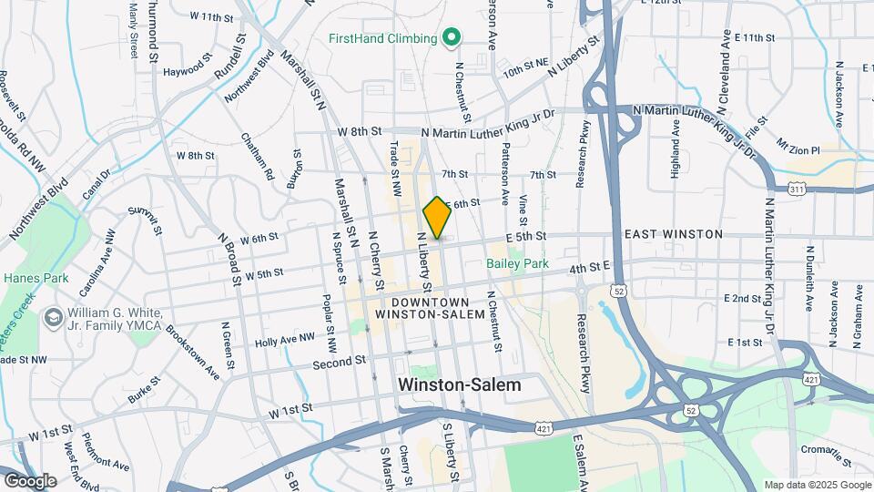 1 W 5th St Map and Location Details
