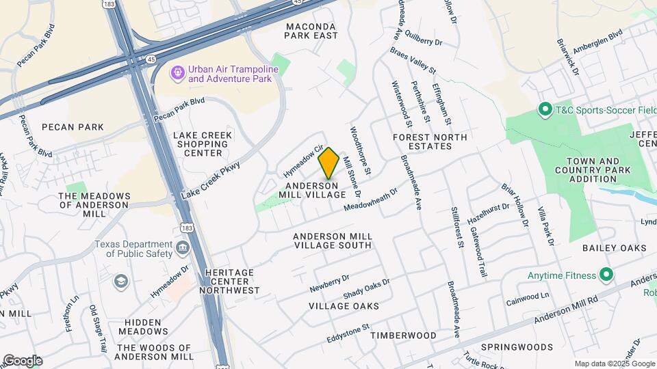 9717 Anderson Village Dr Map and Location Details