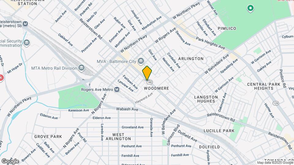 5342 Reisterstown Rd, Unit 2 Map and Location Details