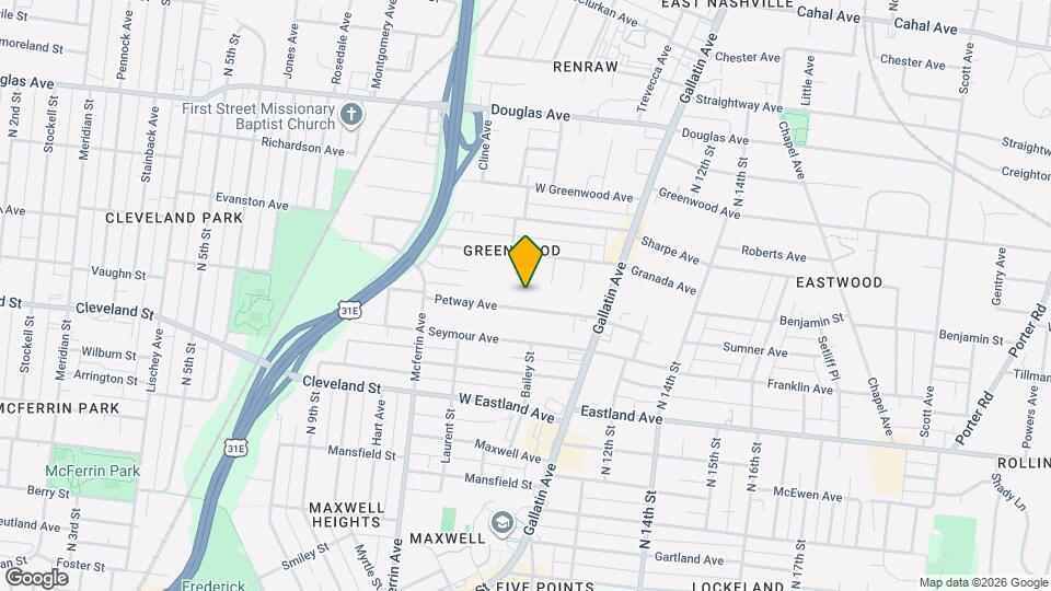 1025 Petway Ave Map and Location Details