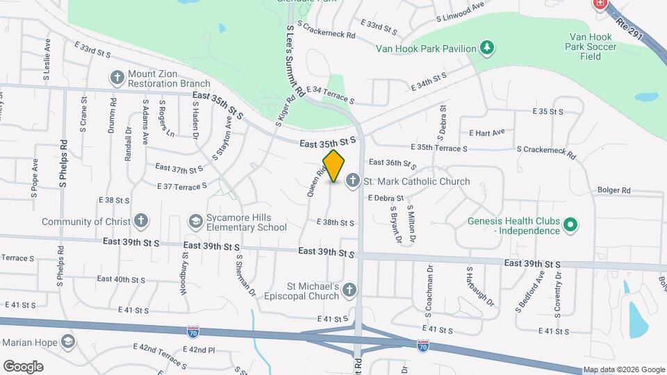 3637 S Trail Ridge Dr Map and Location Details