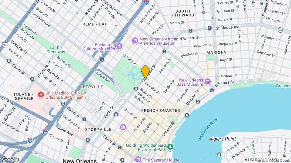 1026 Dumaine St Map and Location Details