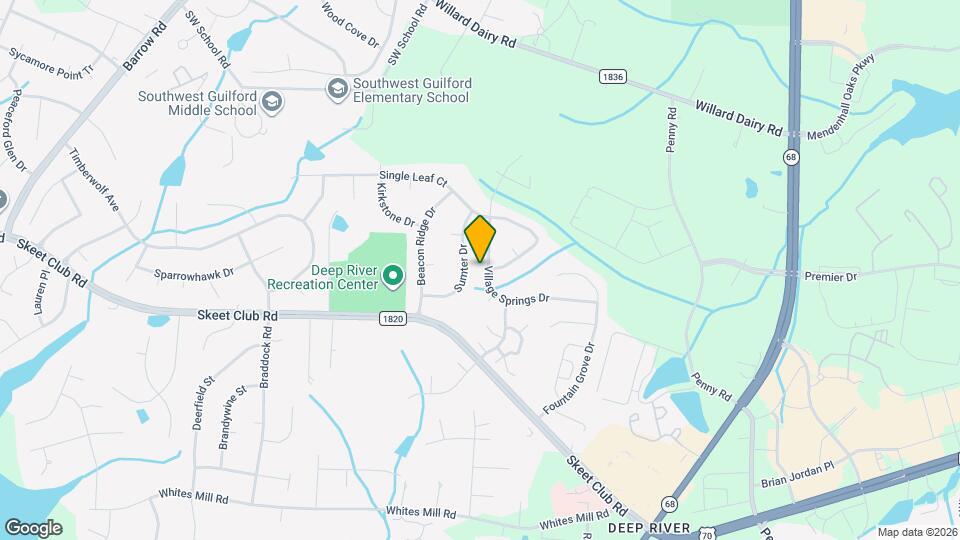 3672 Village Springs Dr Mapa y Detalles de la Ubicación