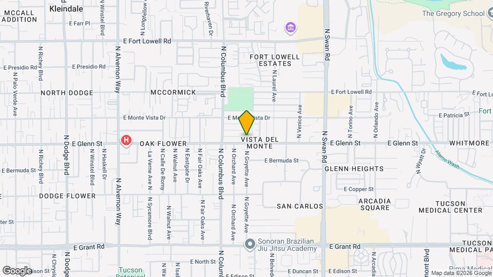 4355 E Glenn St Mapa y Detalles de la Ubicación