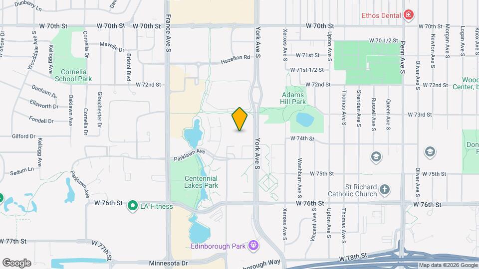 7340 York Ave S, Unit 104 Mapa y Detalles de la Ubicación