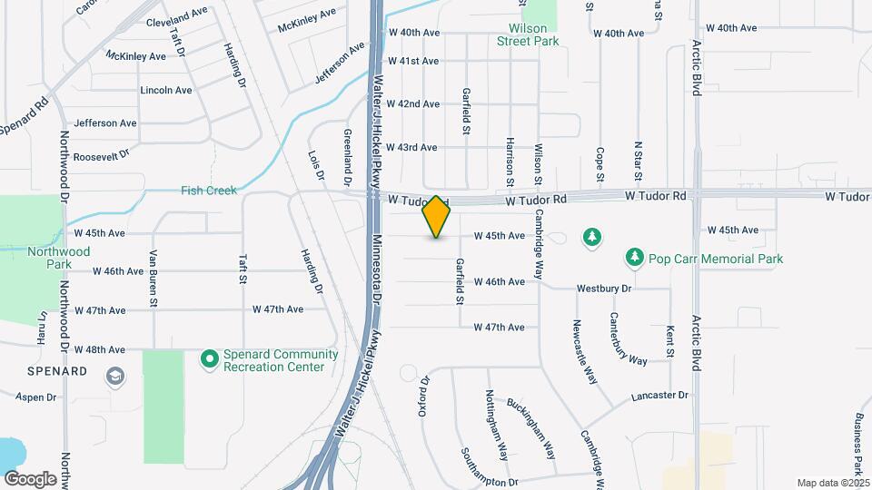 1404 W 45th Ave Map and Location Details
