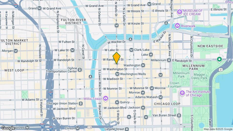 212 W Washington St, Unit 1002 Map and Location Details