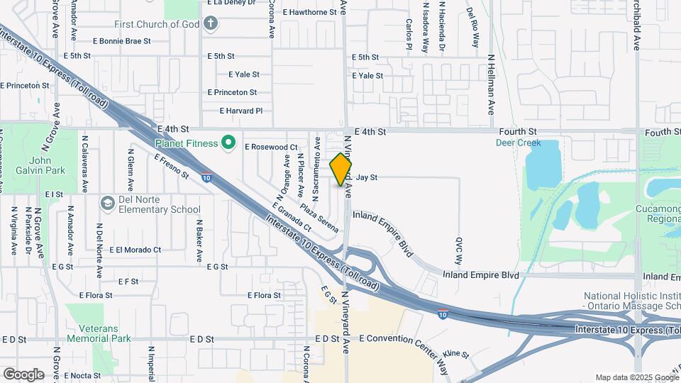 905 N Vineyard Ave Mapa y Detalles de la Ubicación