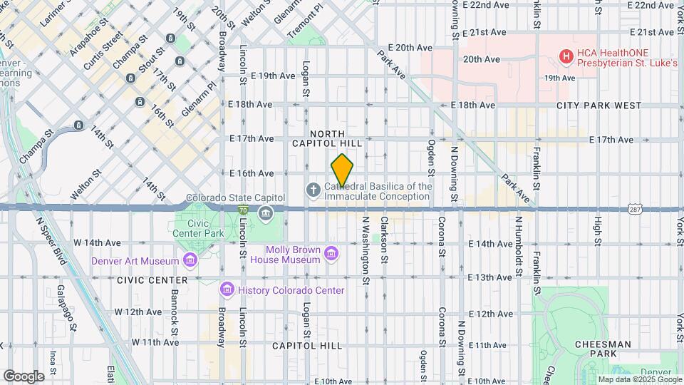 1537 N Pearl St Map and Location Details