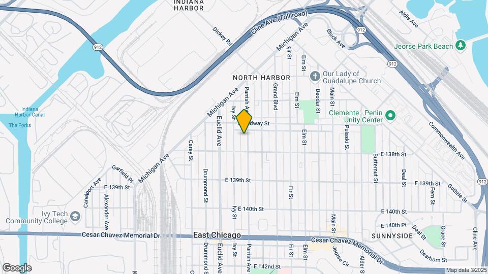 3722 Parrish Ave Map and Location Details