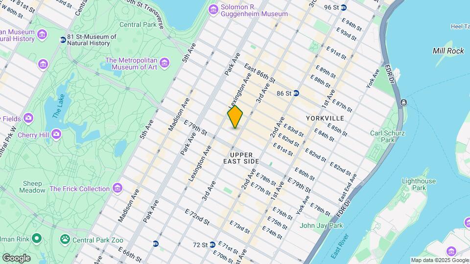 185 E 80th St Map and Location Details