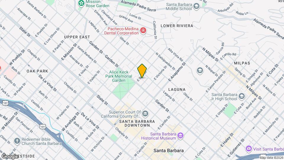 1330 Carmelita Ave Map and Location Details
