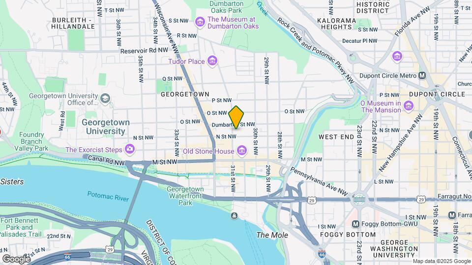 3045 N St NW Map and Location Details