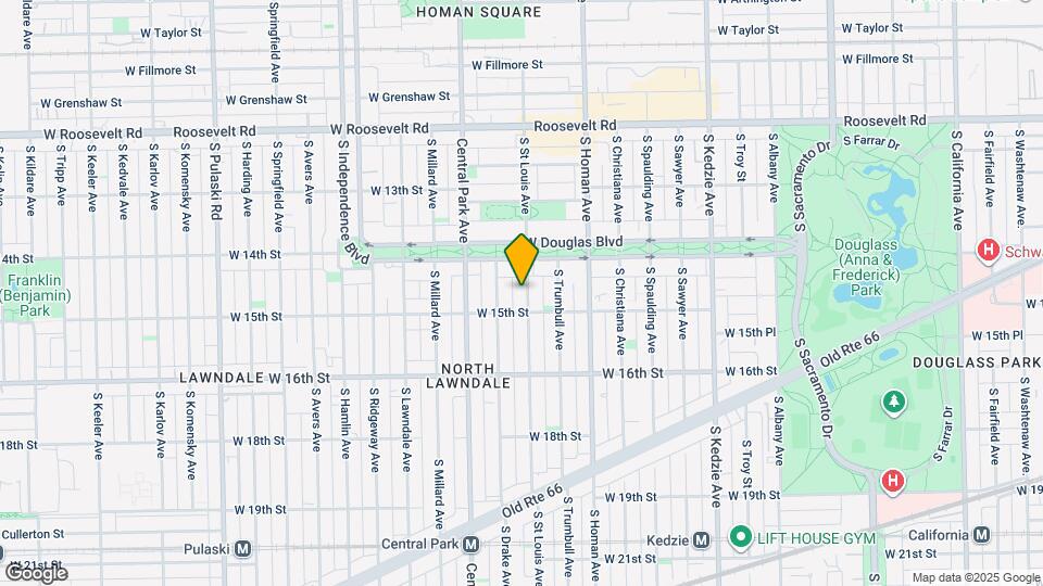 1434 S St Louis Ave Map and Location Details